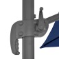 vidaXL Sombrilla voladiza con poste de aluminio azul celeste 4x3 m