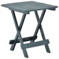 vidaXL Mesa plegable de jardín plástico verde 45x43x50 cm vidaXL Mesa plegable de jardín plástico verde 45x43x50 cm