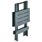 vidaXL Mesa plegable de jardín plástico verde 45x43x50 cm vidaXL Mesa plegable de jardín plástico verde 45x43x50 cm