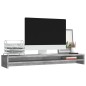 vidaXL Soporte mesa para pantalla contrachapada hormigón 100x24x13cm vidaXL Soporte mesa para pantalla contrachapada hormigón 100x24x13cm
