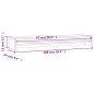 vidaXL Soporte mesa para pantalla contrachapada hormigón 100x24x13cm vidaXL Soporte mesa para pantalla contrachapada hormigón 100x24x13cm