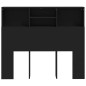 vidaXL Mueble cabecero negro 120x19x103,5 cm vidaXL Mueble cabecero negro 120x19x103,5 cm