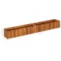 vidaXL Arriate de madera maciza de acacia 200x30x25 cm vidaXL Arriate de madera maciza de acacia 200x30x25 cm