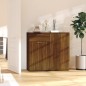 vidaXL Aparador de madera contrachapada roble marrón 80x36x75 cm