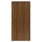 vidaXL Aparador de madera contrachapada roble marrón 80x36x75 cm