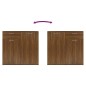vidaXL Aparador de madera contrachapada roble marrón 80x36x75 cm