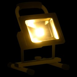 vidaXL Foco LED recargable con asa 30 W blanco cálido