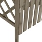 vidaXL Pérgola con puerta madera maciza de abeto gris 116x40x204 cm vidaXL Pérgola con puerta madera maciza de abeto gris 116x40x204 cm