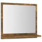 vidaXL Espejo de baño madera contrachapada roble ahumado 40x10,5x37 cm vidaXL Espejo de baño madera contrachapada roble ahumado 40x10,5x37 cm