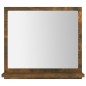 vidaXL Espejo de baño madera contrachapada roble ahumado 40x10,5x37 cm vidaXL Espejo de baño madera contrachapada roble ahumado 40x10,5x37 cm