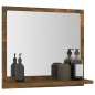 vidaXL Espejo de baño madera contrachapada roble ahumado 40x10,5x37 cm vidaXL Espejo de baño madera contrachapada roble ahumado 40x10,5x37 cm