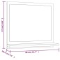 vidaXL Espejo de baño madera contrachapada roble ahumado 40x10,5x37 cm vidaXL Espejo de baño madera contrachapada roble ahumado 40x10,5x37 cm