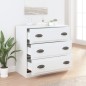 vidaXL Aparador de madera contrachapada blanco 70x35,5x67,5 cm vidaXL Aparador de madera contrachapada blanco 70x35,5x67,5 cm