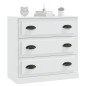 vidaXL Aparador de madera contrachapada blanco 70x35,5x67,5 cm vidaXL Aparador de madera contrachapada blanco 70x35,5x67,5 cm