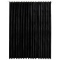 vidaXL Cortina opaca con ganchos terciopelo negro 290x245 cm vidaXL Cortina opaca con ganchos terciopelo negro 290x245 cm