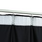 vidaXL Cortina opaca con ganchos terciopelo negro 290x245 cm vidaXL Cortina opaca con ganchos terciopelo negro 290x245 cm