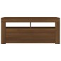 vidaXL Mueble de TV con luces LED roble marrón 90x35x40 cm vidaXL Mueble de TV con luces LED roble marrón 90x35x40 cm