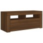 vidaXL Mueble de TV con luces LED roble marrón 90x35x40 cm vidaXL Mueble de TV con luces LED roble marrón 90x35x40 cm
