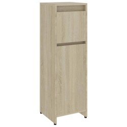 vidaXL Armario de baño madera contrachapada color roble 30x30x95 cm
