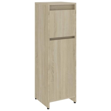 vidaXL Armario de baño madera contrachapada color roble 30x30x95 cm