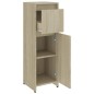vidaXL Armario de baño madera contrachapada color roble 30x30x95 cm vidaXL Armario de baño madera contrachapada color roble 30x30x95 cm