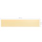 vidaXL Toldo para balcón tela oxford blanco y amarillo 90x500 cm vidaXL Toldo para balcón tela oxford blanco y amarillo 90x500 cm