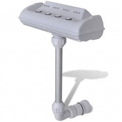 vidaXL Cascada de fuente de piscina con luces LED