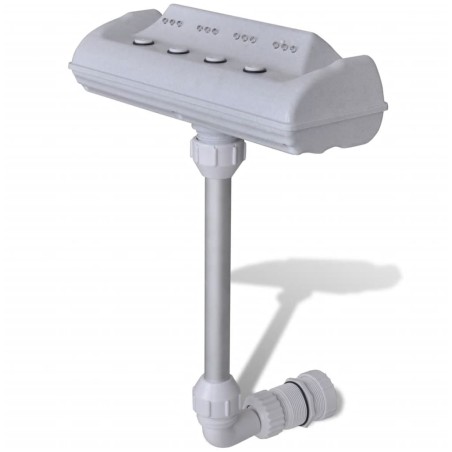 vidaXL Cascada de fuente de piscina con luces LED