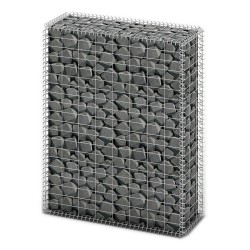 vidaXL Cesta para muro de gaviones de alambre galvanizado 100x80x30 cm 
