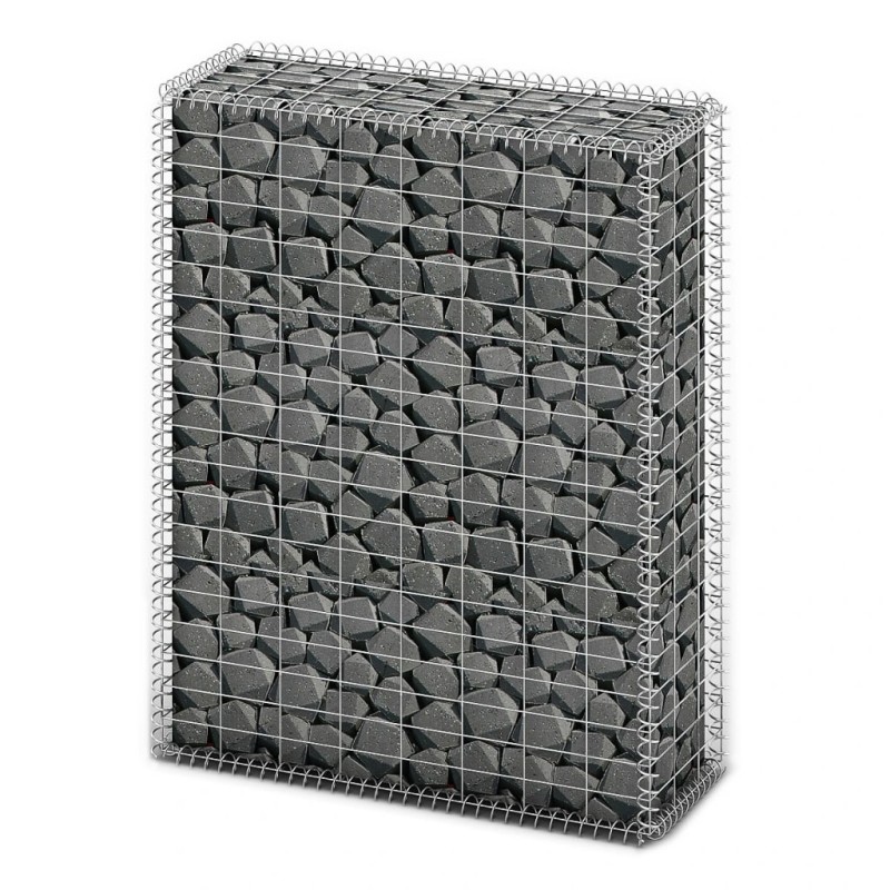 vidaXL Cesta para muro de gaviones de alambre galvanizado 100x80x30 cm vidaXL Cesta para muro de gaviones de alambre galvanizado 100x80x30 cm
