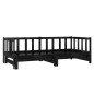 vidaXL Sofá cama extraíble madera maciza de pino negro 2x(90x200) cm vidaXL Sofá cama extraíble madera maciza de pino negro 2x(90x200) cm