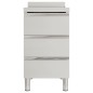 vidaXL Armario de cocina comercial con 3 cajones acero inoxidable vidaXL Armario de cocina comercial con 3 cajones acero inoxidable