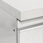 vidaXL Armario de cocina comercial con 3 cajones acero inoxidable vidaXL Armario de cocina comercial con 3 cajones acero inoxidable