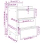 vidaXL Armario de cocina comercial con 3 cajones acero inoxidable vidaXL Armario de cocina comercial con 3 cajones acero inoxidable