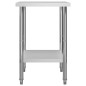 vidaXL Mesa de trabajo para cocina acero inoxidable 60x60x85 cm vidaXL Mesa de trabajo para cocina acero inoxidable 60x60x85 cm