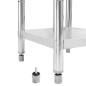 vidaXL Mesa de trabajo para cocina acero inoxidable 60x60x85 cm vidaXL Mesa de trabajo para cocina acero inoxidable 60x60x85 cm