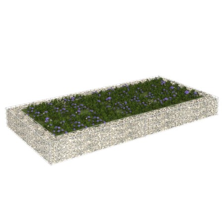 vidaXL Arriate de gaviones de acero 200x100x20 cm