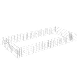 vidaXL Arriate de gaviones de acero 200x100x20 cm
