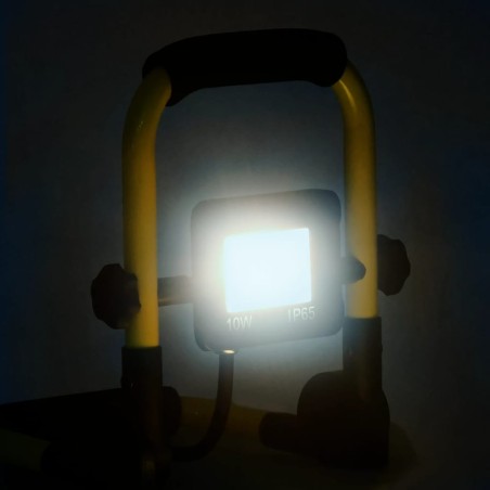 vidaXL Foco LED con asa 10 W blanco frío