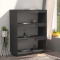 vidaXL Estantería/divisor de espacios madera de pino gris 80x35x103 cm vidaXL Estantería/divisor de espacios madera de pino gris 80x35x103 cm
