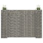 vidaXL Jardinera de gaviones forma de H alambre de acero 260x40x200 cm vidaXL Jardinera de gaviones forma de H alambre de acero 260x40x200 cm