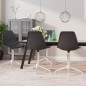 vidaXL Sillas de comedor giratorias 4 unidades PP gris clara vidaXL Sillas de comedor giratorias 4 unidades PP gris clara