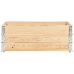 vidaXL Caja de palés 3 unidades madera maciza de pino 50x150 cm