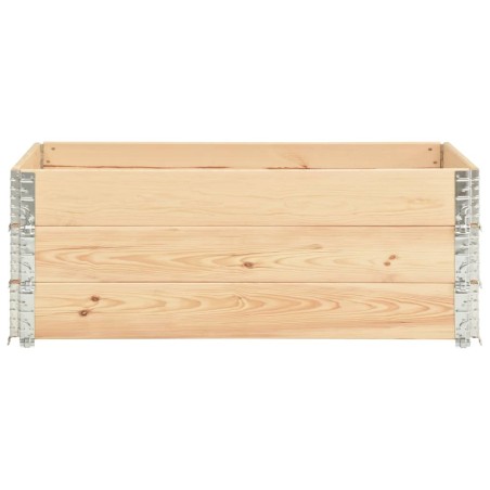 vidaXL Caja de palés 3 unidades madera maciza de pino 50x150 cm