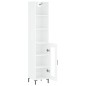 vidaXL Aparador alto madera contrachapada blanco 34,5x34x180 cm vidaXL Aparador alto madera contrachapada blanco 34,5x34x180 cm