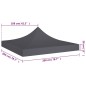 vidaXL Techo de carpa para celebraciones gris antracita 2x2 m 270 g/m² vidaXL Techo de carpa para celebraciones gris antracita 2x2 m 270 g/m²