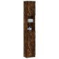 vidaXL Armario baño madera contrachapada roble ahumado 32x25,5x190 cm vidaXL Armario baño madera contrachapada roble ahumado 32x25,5x190 cm