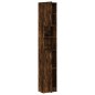 vidaXL Armario baño madera contrachapada roble ahumado 32x25,5x190 cm vidaXL Armario baño madera contrachapada roble ahumado 32x25,5x190 cm