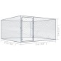 vidaXL Perrera de exterior de acero galvanizado 2x2x1 m vidaXL Perrera de exterior de acero galvanizado 2x2x1 m