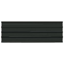 vidaXL Panel para tejado 12 unidades acero galvanizado gris antracita 